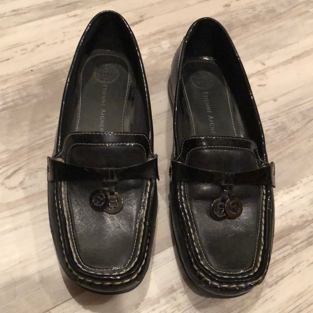 Etienne Aigner Leather upper loafers